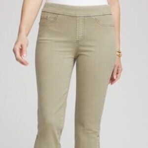Chico's So Slimming Sage Green Pull On Style Jeggings Size 6
